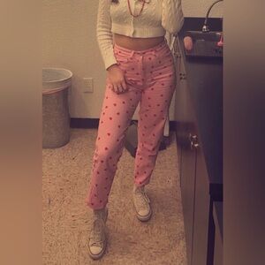 Pink jeans